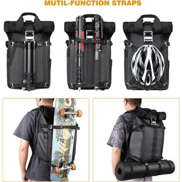 Camera Backpack Waterproof Camera Bag for Photographer DSLR SLR Mirrorless - Picture 3 of 7